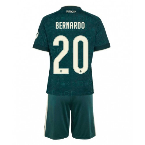 Dětský fotbalový dres Real Madrid Bernardo Silva #20 2026-27 Venkovní Krátký Rukáv (+ trenýrky)